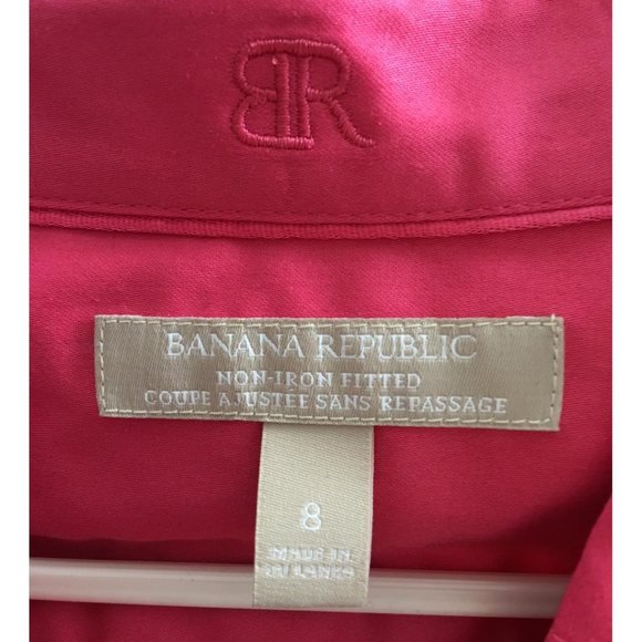 2/$30 Banana Republic Slim Fitted Non Iron Shirt - Picture 3 of 3